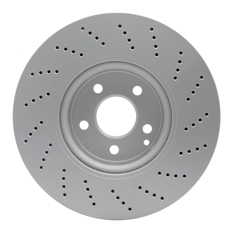 Mercedes-Benz C350 Brake Rotor (1) - Front - R1 Concepts - GEOSPEC Coated - Drilled - `08-`16